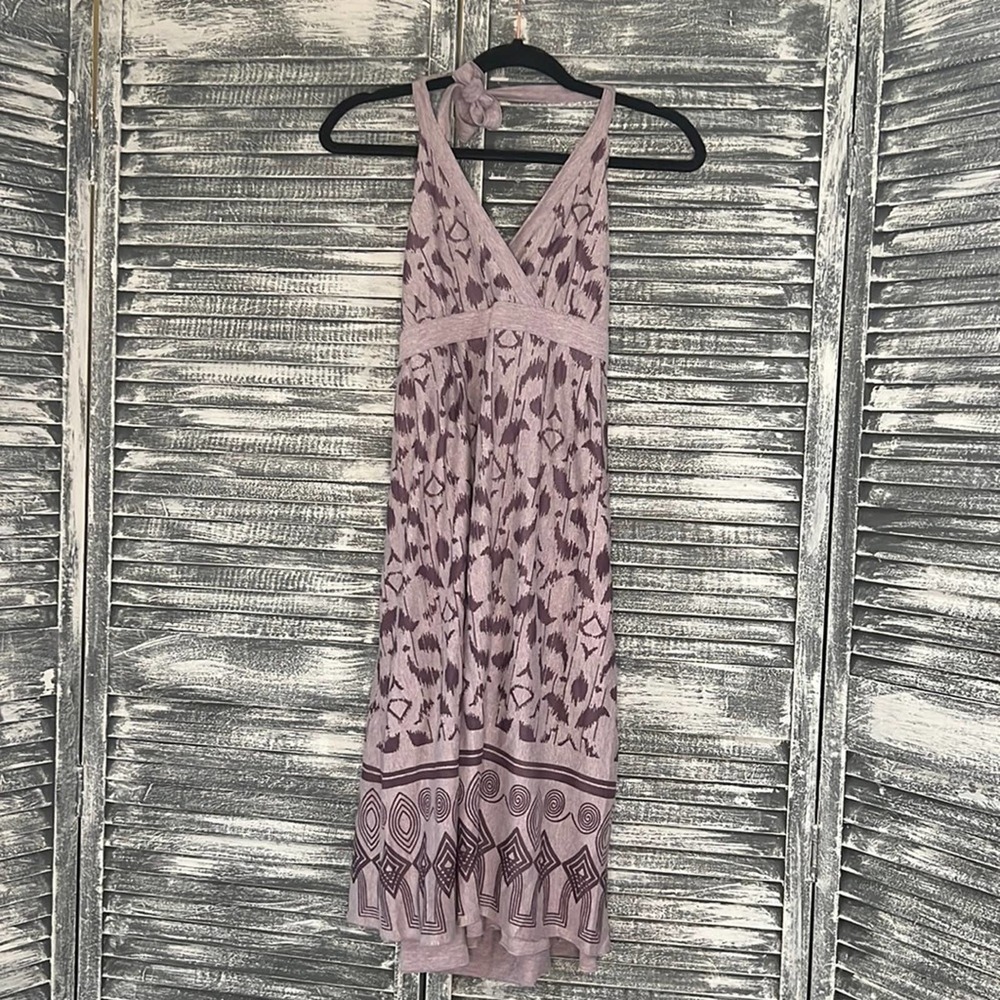 Athleta Medium Purple Halter Style Comfortable Spring or Summer Dress
